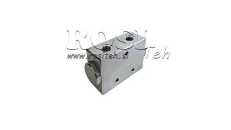 VALVOLA DI DISTRIBUZIONE IDRAULICA FLUSSO V1022 DFL 6-10 lit - 3/8 - 250 bar (max.300 bar) METALLO