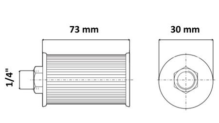 HYDRAULIC SUCTION FILTER METAL 1/4 - 5 LIT
