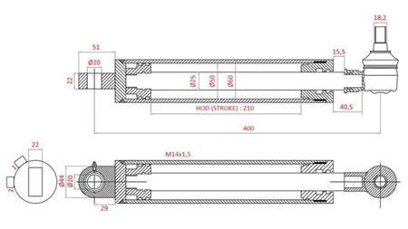 CILINDRO DEL VOLANTE IDRAULICO FIAT-NEW HOLLAND OEM-5189888