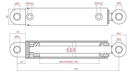 ΥΔΡΑΥΛΙΚΟΣ ΚΥΛΙΝΔΡΟΣ ΔΙΕΥΘΥΝΣΗΣ FIAT-NEW HOLLAND OEM-87521950, 47582858