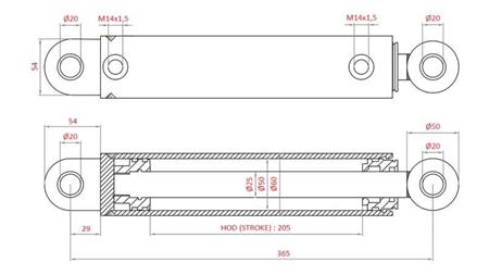 CILINDRO DEL VOLANTE IDRAULICO FIAT-NEW HOLLAND OEM-87302890