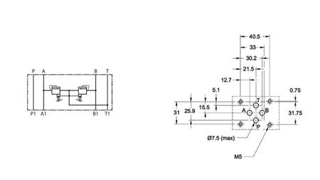 SAFETY VALVE CETOP 3 (A and B) 15-315 BAR