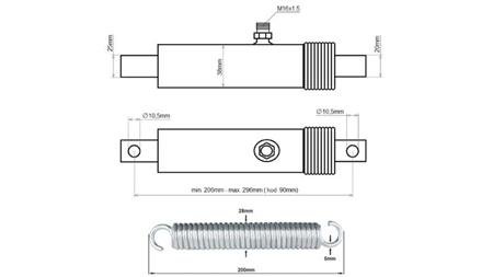 HYDRAULIKZYLINDER FÜR DIE KLAPPE ENTFALTUNG 38/25-90