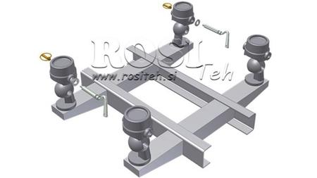 SET OF HOLDERS FOR DUMP TRUCK BOX FI85