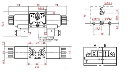 HYDRAULICKÝ ELEKTRO MAGNETICKÝ VENTIL YEAT-MONTÁŽNY 12V N6