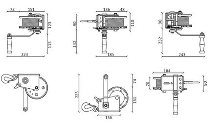VERRICELLO MANUALE DWK 12 - 540 kg - CINTA SINTETICA