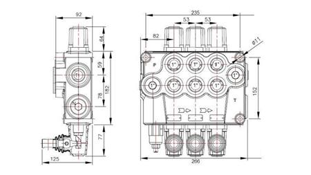 HYDRAULICKÝ VENTIL 3xP120