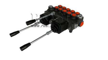 HYDRAULIC VALVE 5xP80 + 2x JOYSTICK