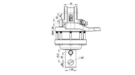 HYDRAULIC ROTATOR 4500/2500 KG WITH AXLE
