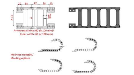 PLASTIC END BRACKET ASSEMBLY CK25a