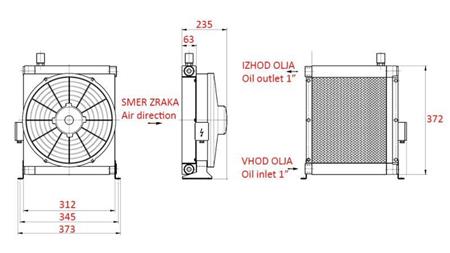 ECO CHLADIČ OLEJA DC 12V 30-140 LIT