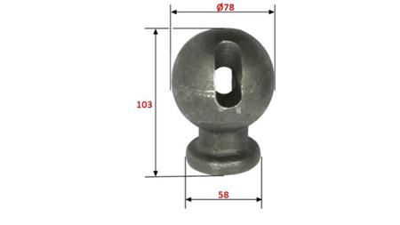 DUMP TRUCK BOX BALL fi 78 REAR