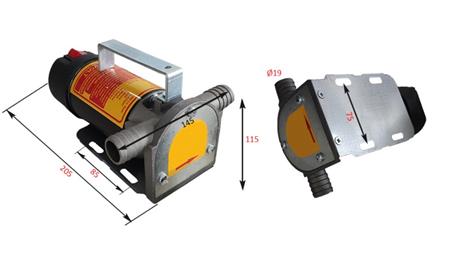 ELECTRIC PUMP 12V DC -1- 50 lit/min (3000 l/h)