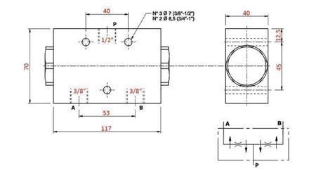 HYDRAULIC FLOW DISTRIBUTION VALVE V1027 DFL 60-80 lit - 3/8 - 250 bar (max.300 bar) METAL