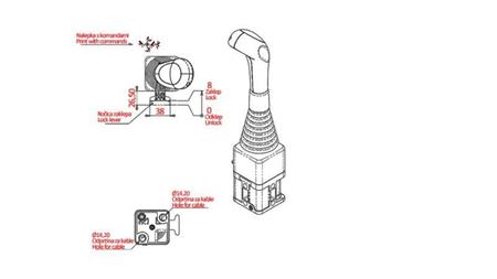 JOYSTICK NIMCO FOR BRAIDED BALL CABLE - WITHOUT BUTTON