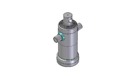 3042F -CILINDRO TELESCOPICO STANDARD/HOLE 4 STADI CORSO 830 FI 124