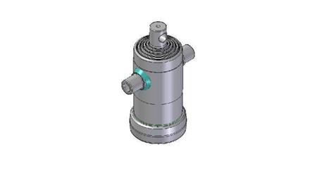 3091F -TELESCOPIC CYLINDER STANDARD/HOLE 5 STAGES STROKE 840 FI 124