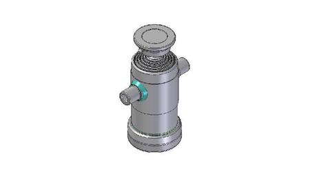 3091S -TELESCOPIC CYLINDER STANDARD/BALL 5 STAGES STROKE 840 DIAMETER 124