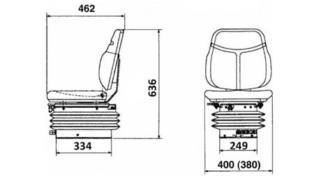 SEAT FOR TRACTOR PNEUMATIC