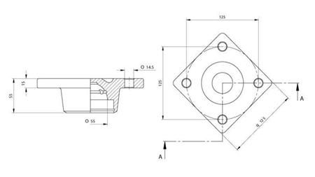 BALL fi 55 with FLANGE