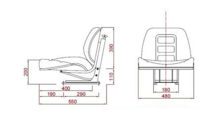 SEAT FOR TRACTOR UNIVERSAL