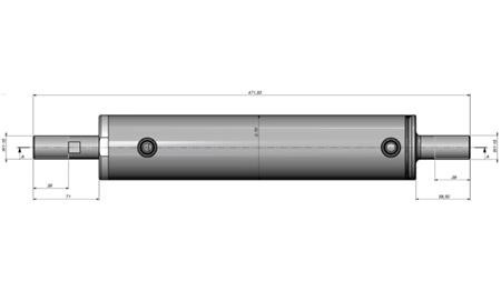 HYDRAULIC STEERING CYLINDER CASE OEM-87337229