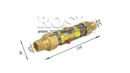 PIPE FLOW METER 15 to 60 lit/min