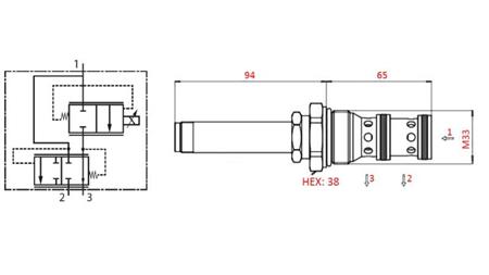 3 WEGE PROPORTIONALVENTIL M33 - 270bar - 80lit