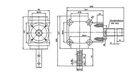 ANGLE REDUCER L-155J 1: 1.14 (16HP-12kW)