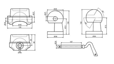 SET OF HOLDERS FOR DUMP TRUCK BOX FI85