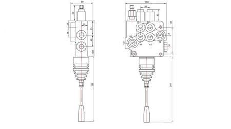 HYD. VALVE 2xP80 JOYSTICK