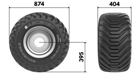 400/60-15.5 PNEUMATIQUE TR 882 16PL AVEC JANTE 13.00X15.5