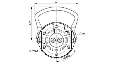 HYDRAULIC ROTATOR 10000/5000 KG WITH FLANGE