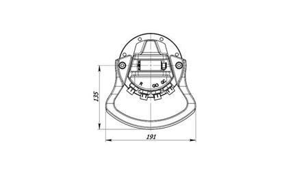 ROTATORE IDRAULICO 1000/500 KG CON ASSE