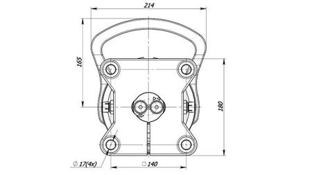 HYDRAULIC ROTATOR 4500/2250 KG WITH FLANGE