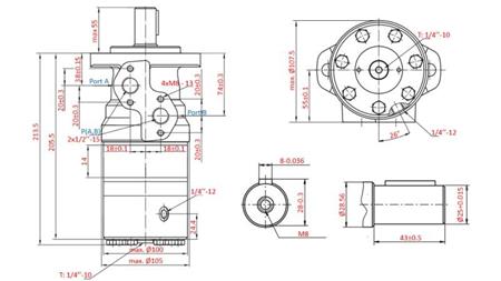 HYDROMOTOR B/MR 80 - WITH BRAKE