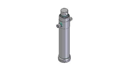 4027F - TELESCOPISCHE CYLINDER STANDAARD/GAT 2 FASES REIS 1095 DIAMETER 124