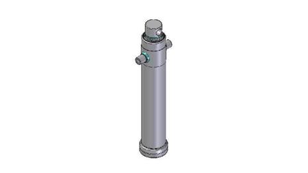 4028F - TELESCOPISCHE CYLINDER STANDAARD/GAT 2 FASES REIS 1195 DIAMETER 124
