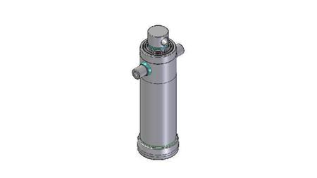 4039F -TELESCOPIC CYLINDER STANDARD/HOLE 3 STAGES STROKE 2093 DIAMETER 152