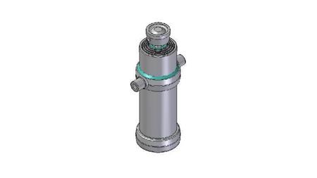 4046S -TELESCOPIC CYLINDER STANDARD/BALL 4 STAGES STROKE 1690 DIAMETER 170