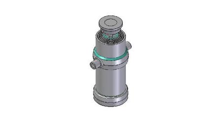 4082S - CILINDRO TELESCOPICO STANDARD/BALL 4 STADI CORSO 1470 DIAMETRO 190