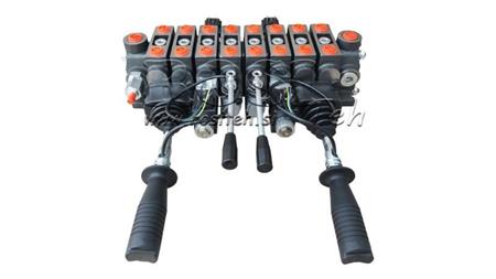 VALVOLA IDRAULICA HIAB 8xPC70 + 2x JOYSTICK - STERZO ELETTRICO 12V