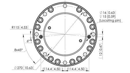 ΥΔΡΑΥΛΙΚΟΣ ΡΟΤΑΤΟΡΑΣ CPR9-01 33000/9000 KG