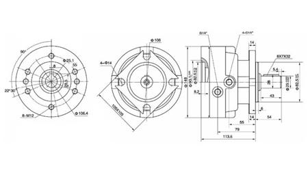 BRAKE FOR HYDROMOTOR