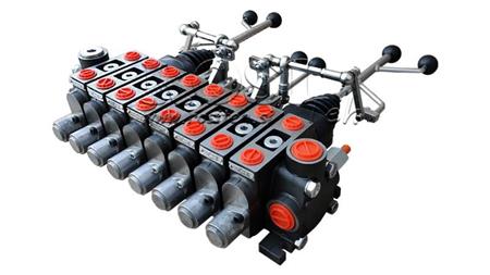 HYDRAULICKÝ VENTIL HIAB 8xPC70   2X EURO JOYSTICK 3 POS