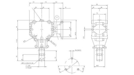 ANGULAR REDUCTOR FOR CIRCULAR SAW - RIGHT