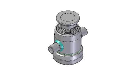 6000S - CILINDRO TELESCOPICO STANDARD/BALL 6 STADI CORSO 600 DIAMETRO 124