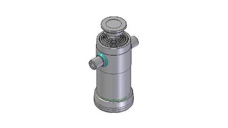 6008S - CILINDRO TELESCOPICO STANDARD/BALL 6 STADI CORSO 1480 DIAMETRO 152
