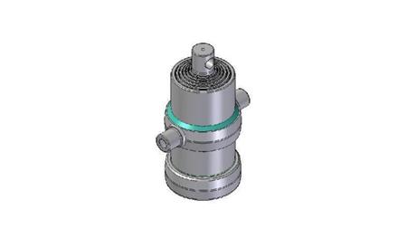 6020F -CILINDRO TELESCOPICO STANDARD/BUCO 6 STADI CORSO 1465 FI 170