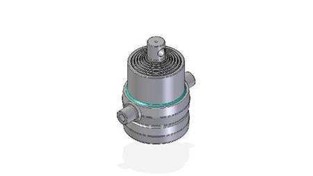 7016F -TELESCOPIC CYLINDER STANDARD/HOLE 7 STAGES STROKE 1345 FI 190
